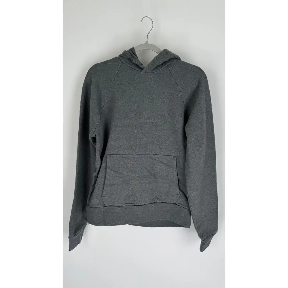 Everlane The Track Organic Cotton Hoodie Pullover Mens Small Heather Grey New